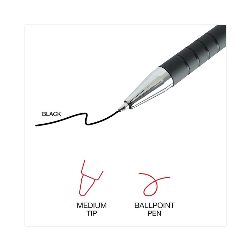 UNIVERSAL UNV15510 - Universal Comfort Grip Ballpoint Retractable Pen - Image 5